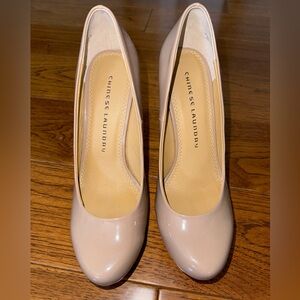 Chinese Laundry Platform Pump Nude Size 8.